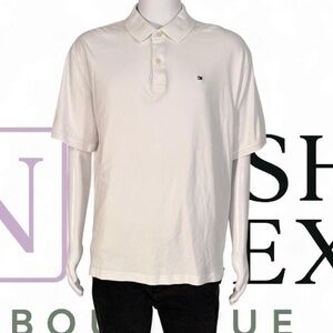 Tommy Hilfiger Men's Cream Polo Shirt